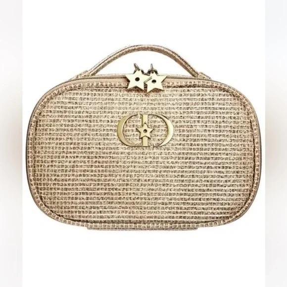 Dior Limited Edition Gold and Tan Cosmetic Bag✨💄 - Picture 5 of 6